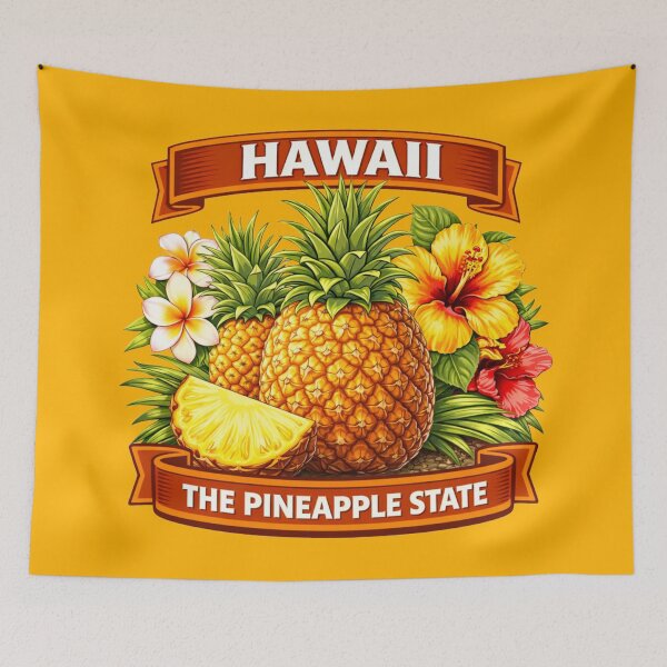 Item preview, Hawaii - The USA Pineapple State designed and sold by Myra365Art.