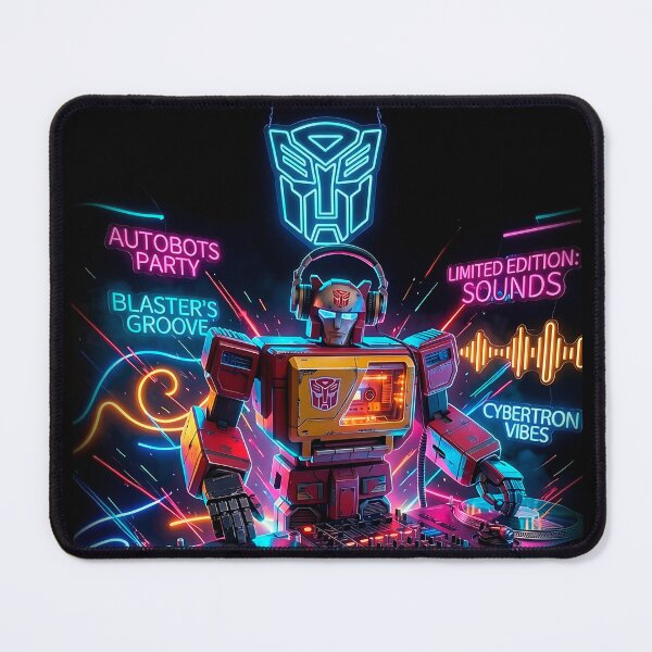 Item preview, Blaster DJ - Autobots Party Cybertron Vibes Neon Art designed and sold by keythxctrs.