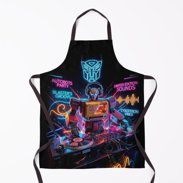 Item preview, Blaster DJ - Autobots Party Cybertron Vibes Neon Art designed and sold by keythxctrs.