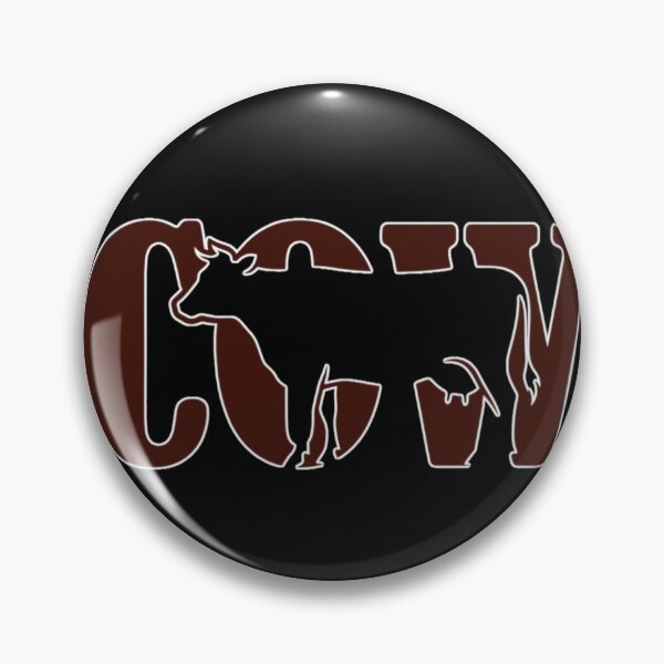 Item preview, Minimalist Cow Typography Art designed and sold by LittleLoopArt.