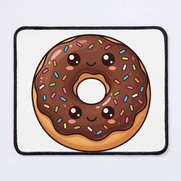 Item preview, Chocolate Sprinkle Donut Kawaii designed and sold by redsharkuk.