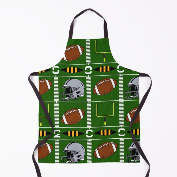 Item preview, American Football Field Seamless Pattern – Helmets, Goalposts & Yard Lines designed and sold by Midnight Veil Designs.