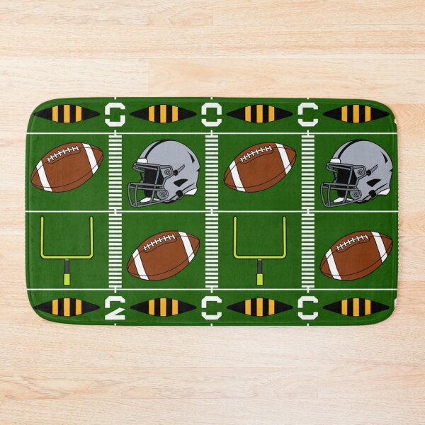 Item preview, American Football Field Seamless Pattern – Helmets, Goalposts & Yard Lines designed and sold by Midnight Veil Designs.
