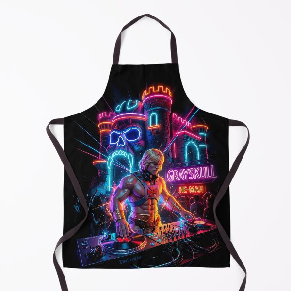 Item preview, He-Man DJ - Masters of the Grayskull Rave Neon Art designed and sold by keythxctrs.