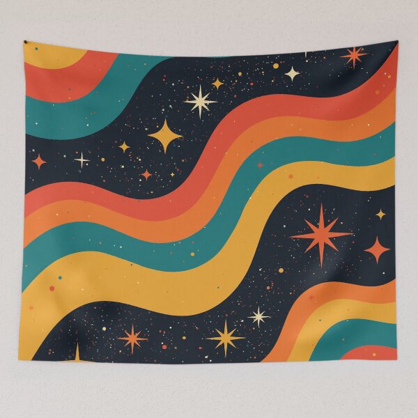 Item preview, Vintage 70s Cosmic Dream: Groovy Wavy Retro designed and sold by SweetLog.