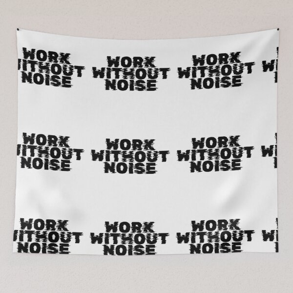 Item preview, Work Without Noise – Minimalist Discipline Mindset Quote designed and sold by AXIS-EQUILIBRIO.