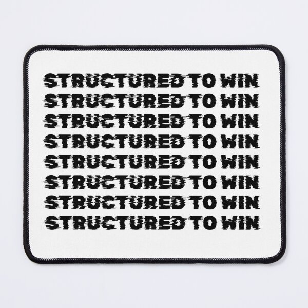 Item preview, Structured to Win – Discipline System Mindset Minimalist Quote designed and sold by AXIS-EQUILIBRIO.