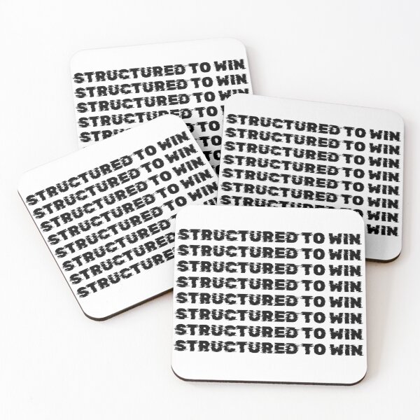 Item preview, Structured to Win – Discipline System Mindset Minimalist Quote designed and sold by AXIS-EQUILIBRIO.