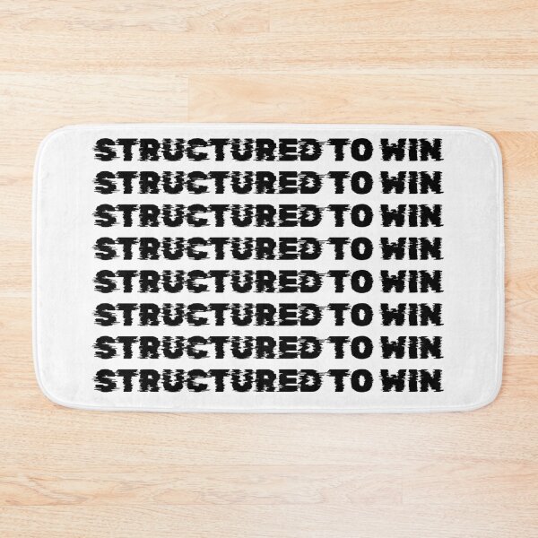 Item preview, Structured to Win – Discipline System Mindset Minimalist Quote designed and sold by AXIS-EQUILIBRIO.