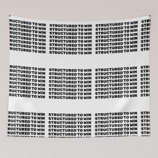 Item preview, Structured to Win – Discipline System Mindset Minimalist Quote designed and sold by AXIS-EQUILIBRIO.