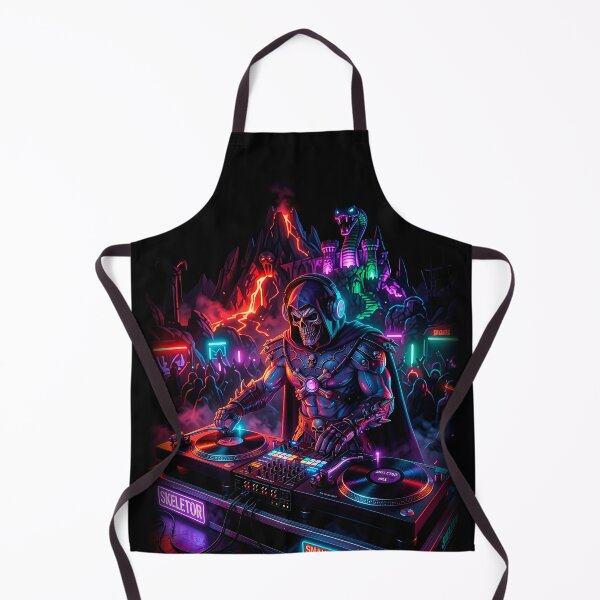 Item preview, Skeletor DJ Snake Mountain Nights - MOTU Neon Retrowave designed and sold by keythxctrs.