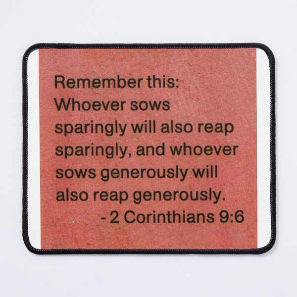 Item preview, 2 Corinthians 9:6 designed and sold by di-Vera-Rosati.