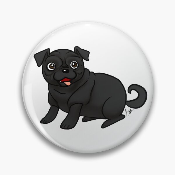 Item preview, Dog - Pug - Black designed and sold by Jennifer Stolzer.