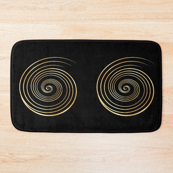 Item preview, Elegant Golden Spiral Minimal Abstract on Black Background designed and sold by TheMarketplaceworld.