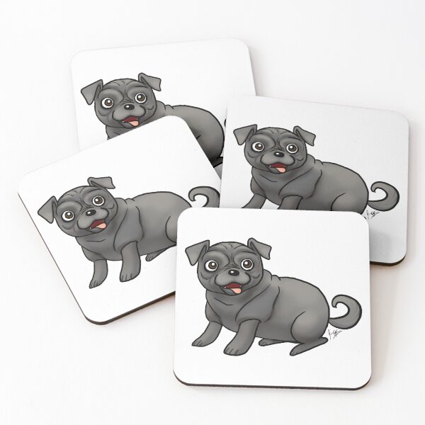 Item preview, Dog - Pug - Gray designed and sold by Jennifer Stolzer.