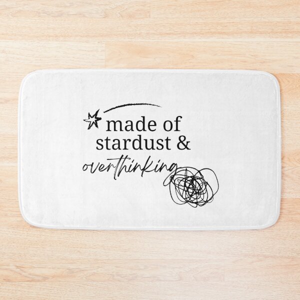 Item preview, Made of Stardust and Overthinking – Cosmic Introvert Aesthetic Quote Design designed and sold by CosmicCutouts.