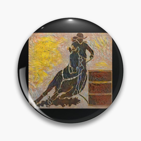 Item preview, Cowgirls Barrel Racing Portrait designed and sold by franktact.