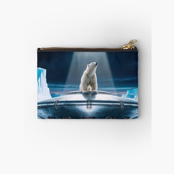 Item preview, Polar bear on a UFO in Antarctica designed and sold by LioTou.
