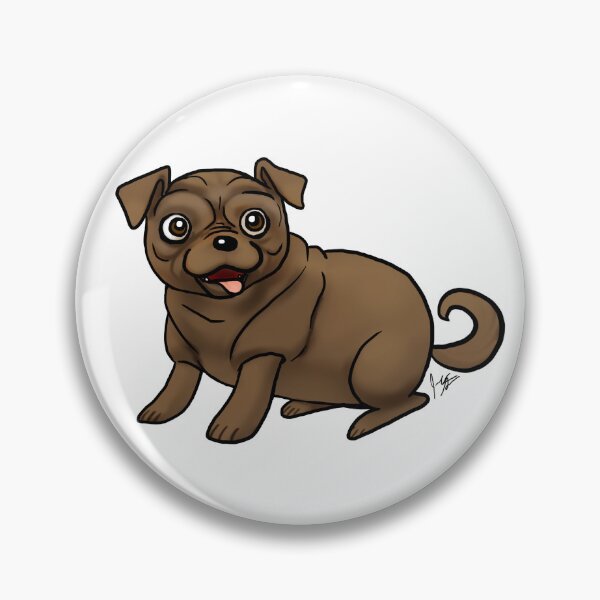 Item preview, Dog - Pug - Brown designed and sold by Jennifer Stolzer.