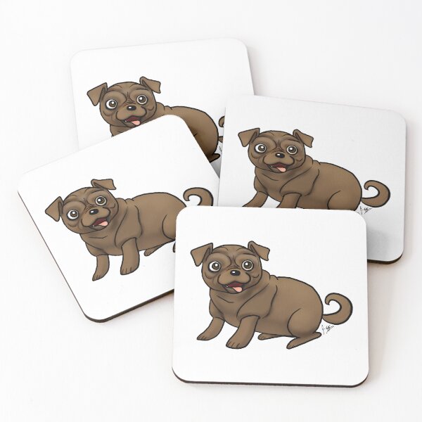 Item preview, Dog - Pug - Brown designed and sold by Jennifer Stolzer.