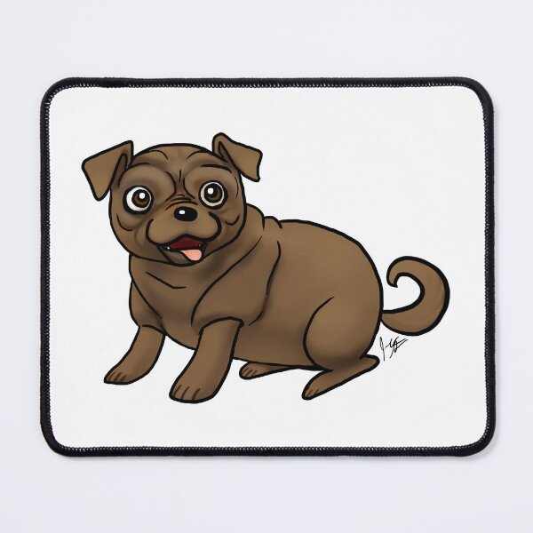 Item preview, Dog - Pug - Brown designed and sold by Jennifer Stolzer.