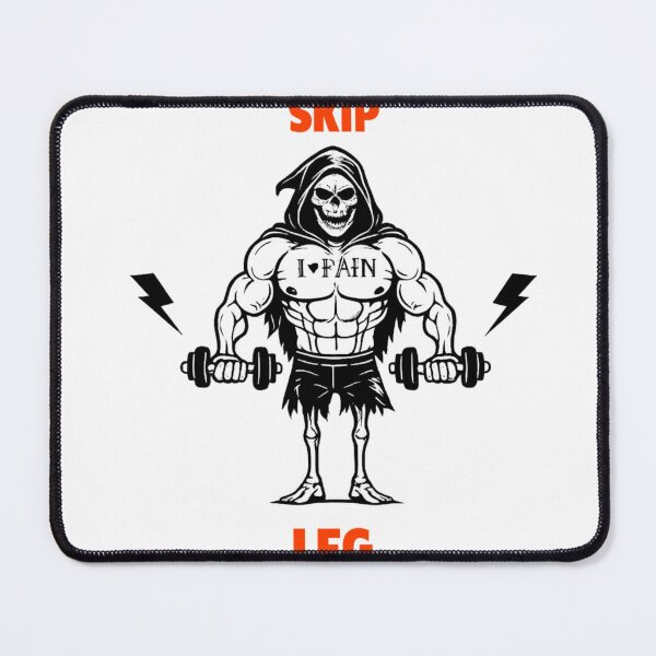 Item preview, Never Skip Leg Day Grim Reaper Gym Shirt designed and sold by spencestees.