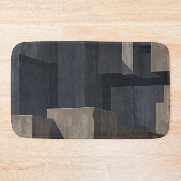Item preview, Brutalist Geometry in Shadow – Concrete Architectural Abstract Art designed and sold by Printpix.