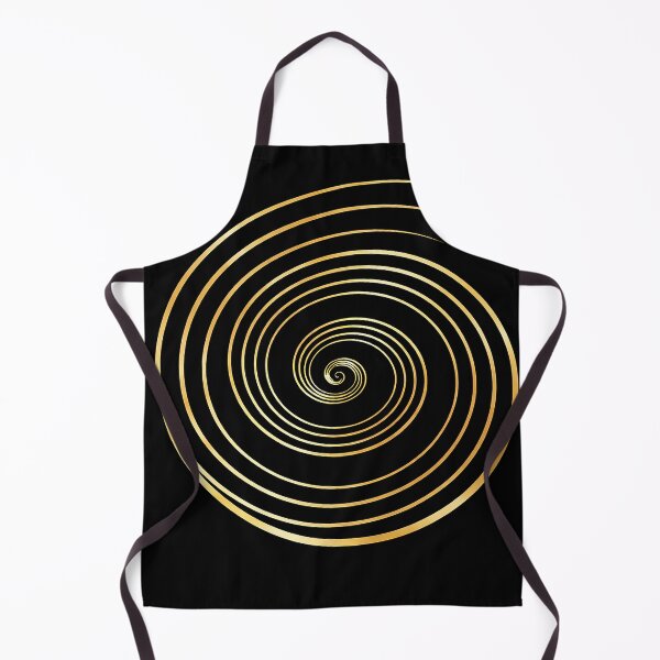 Item preview, Elegant Golden Spiral Minimal Abstract on Black Background designed and sold by TheMarketplaceworld.