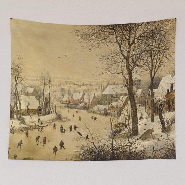 Item preview, Pieter Bruegel the Elder - Winter Landscape with a Bird Trap designed and sold by DONTSPACEAWAY.