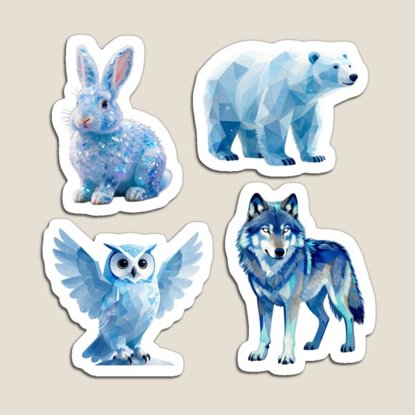 Item preview, Artic Snow Animal Stickers and Magnets designed and sold by Express210.