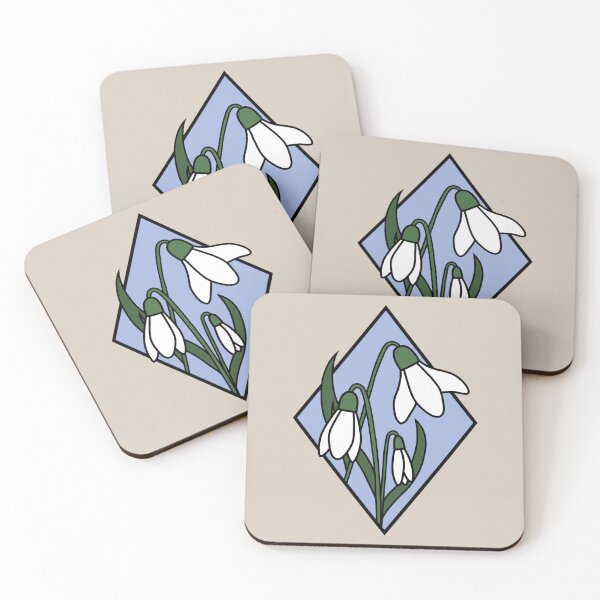 Item preview, Snowdrops - Periwinkle designed and sold by TheeForestFox Shop.