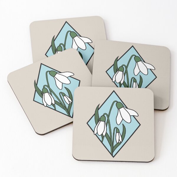 Item preview, Snowdrops - Blue designed and sold by TheeForestFox Shop.