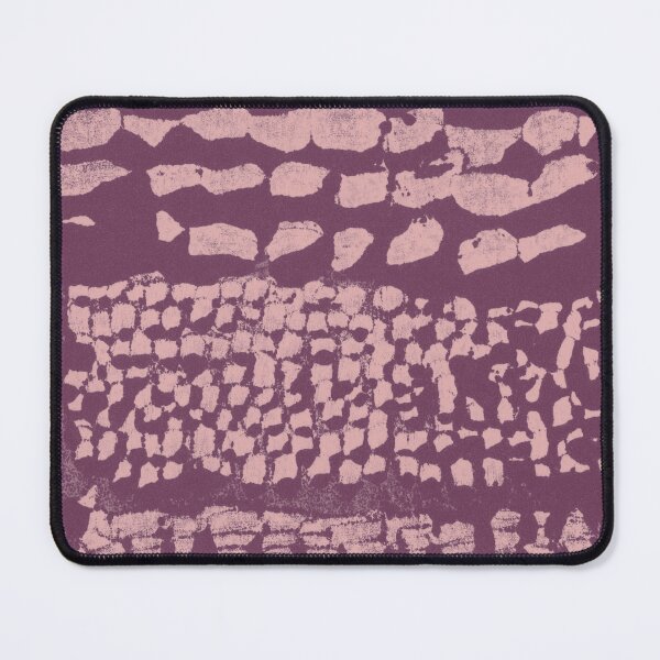 Item preview, Three Grains Textured Monoprint - Beet + Rose designed and sold by Irene Estelle.