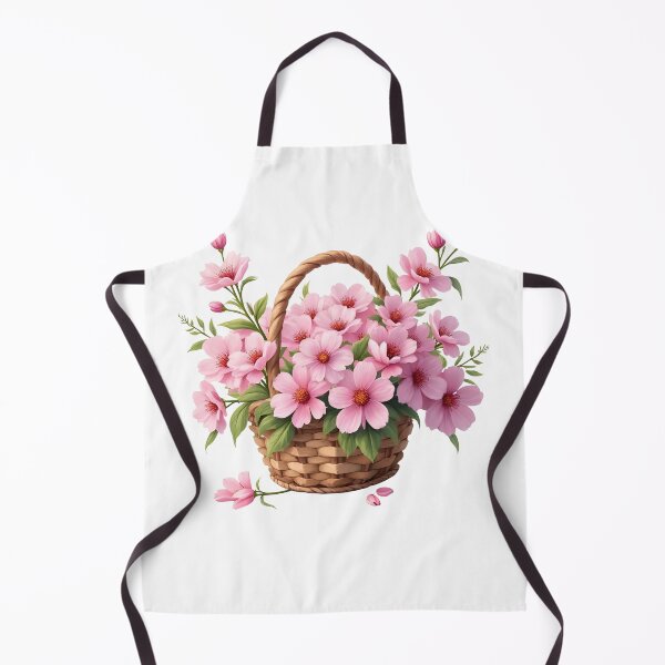 Item preview, Watercolor Basket with Pink Flowers  designed and sold by silviaol.