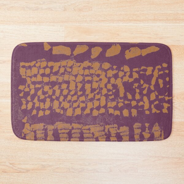 Item preview, Three Grains Textured Monoprint - Beet + Rust designed and sold by Irene Estelle.