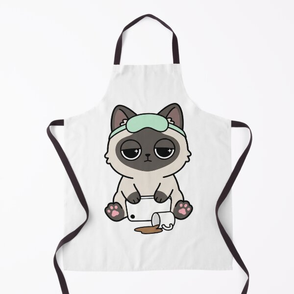 Item preview, Kawaii Siamese Cat - 3AM Overthinking designed and sold by Inna Myrien.