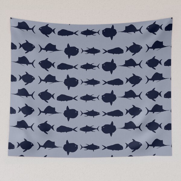 Item preview, Open ocean pattern designed and sold by Quartzplatypus.