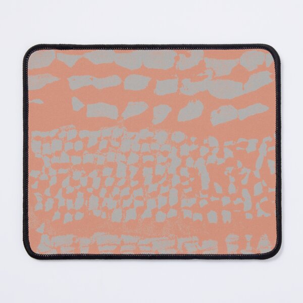 Item preview, Three Grains Textured Monoprint - Coral + Fog designed and sold by Irene Estelle.