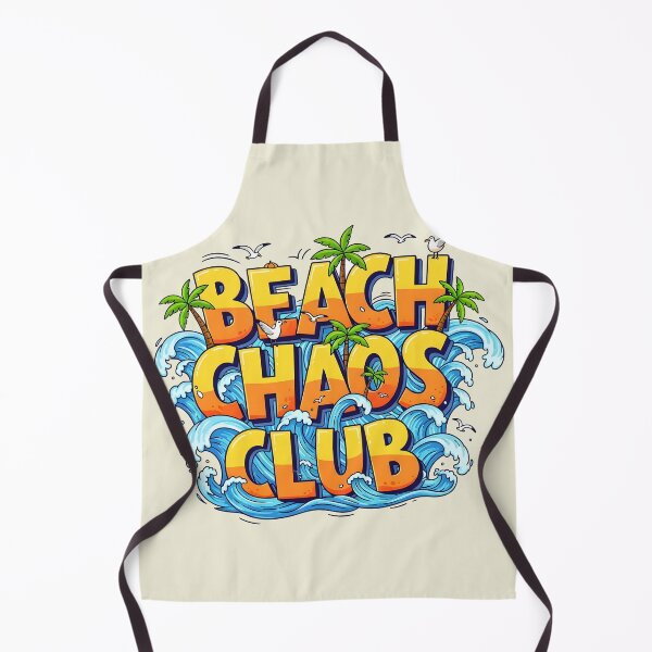 Item preview, Beach Chaos Club – Funny Typography Design designed and sold by Sea Gem.