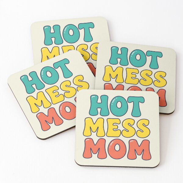 Item preview, Hot Mess Mom – Funny Typography Design designed and sold by Sea Gem.