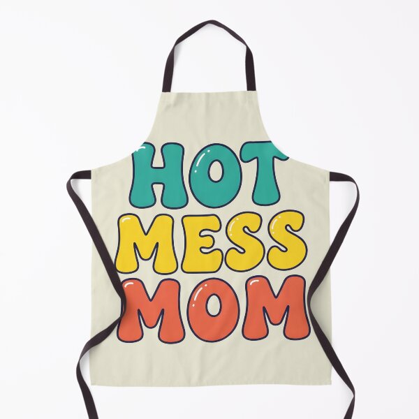 Item preview, Hot Mess Mom – Funny Typography Design designed and sold by Sea Gem.