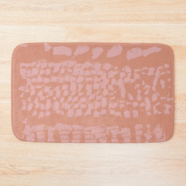 Item preview, Three Grains Textured Monoprint - Coral + Rose designed and sold by Irene Estelle.