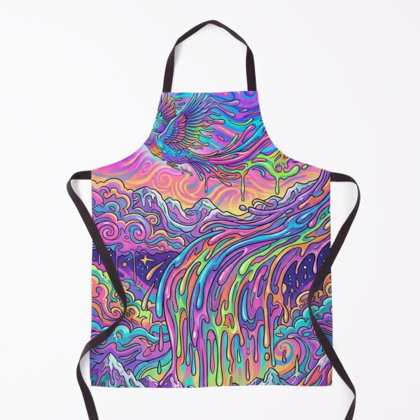 Item preview, Psychedelic Bird Melting in Flight | Trippy Colorful Mountain Landscape designed and sold by Eart98.