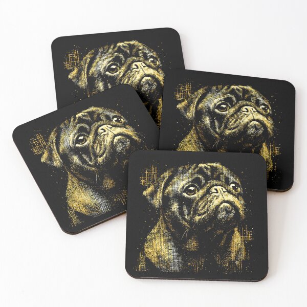 Aperçu de l'œuvre Golden Pug créée et vendue par ClubVacay.