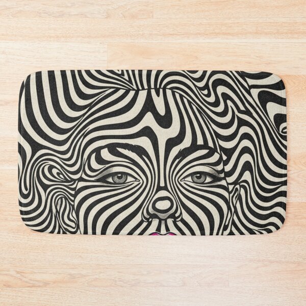 Item preview, Hypnotic Op Art Psychedelic Portrait designed and sold by HeyHas.