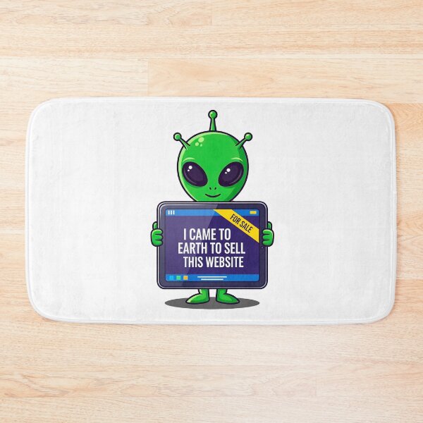 Item preview, Funny Alien Holding Laptop for Sale Website Humor Graphic designed and sold by WallaceSilvaART.
