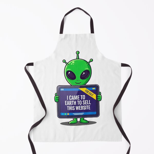 Item preview, Funny Alien Holding Laptop for Sale Website Humor Graphic designed and sold by WallaceSilvaART.