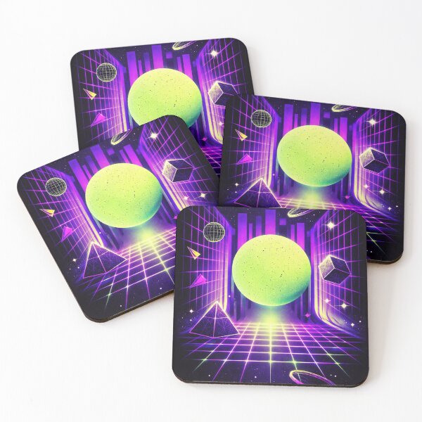 Item preview, Retro Neon Grid Synthwave Cosmic Design designed and sold by CULTWEAR SOCIETY.
