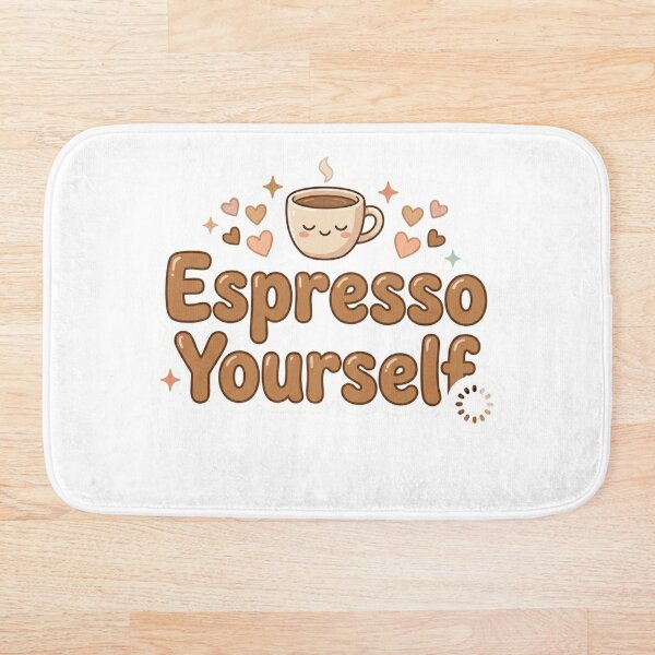 Artikelvorschau, Espresso Yourself – Lustiger Kaffeeaufkleber entworfen und verkauft von CutePlix.