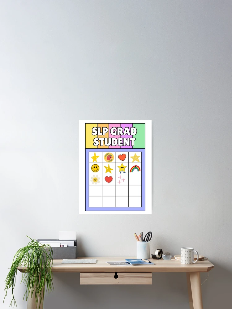Thumbnail 2 of 3, Poster, SLP Grad Sticker Chart designed and sold by More-Than-R.